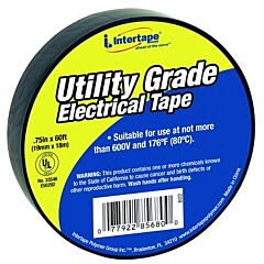 Intertape Polymer Group® 602 General Purpose Vinyl Electrical Tape, 60 Ft X 3/4 In, Black