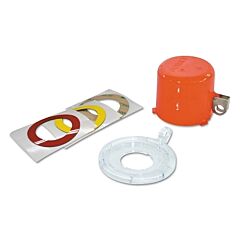 Brady® 130821 Push Button Lockouts With Standard Covers, 2.9W X 2.9D X 2.2H, Red
