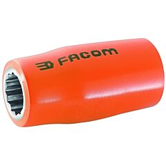 Facom® Fm-S.12Avse Insulated Standard Sockets, 1/2 In Drive, 12 Mm, 12 Points
