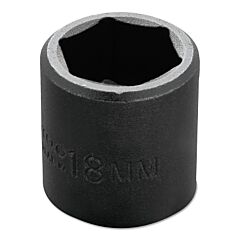 Proto® 7218M Torqueplus Metric Impact Sockets 3/8 In, 3/8 In Drive, 18 Mm, 6 Points