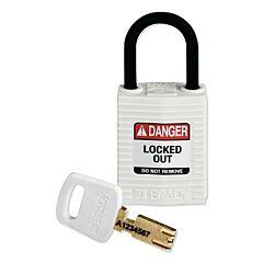 Brady® Cpt-Wht-25Pl-Kd Safekey Compact Nylon Lockout Padlocks