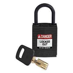 Brady® Cpt-Blk-25Pl-Kd Safekey Compact Nylon Lockout Padlocks