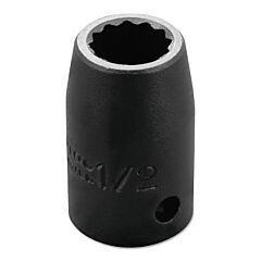 Proto® 7416 Torqueplus Impact Sockets, 1/2 In Drive, 1/2 In Opening, 12 Points