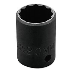 Proto® 7420Mt Torqueplus Metric Impact Sockets 1/2 In, 1/2 In Drive, 20 Mm, 12 Points