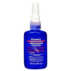 Permatex® 26250 Permanent Strength Red Threadlocker, 50 Ml, 1 In Thread, Red