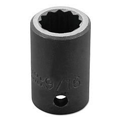 Proto® 7418 Torqueplus Impact Sockets, 1/2 In Drive, 9/16 In Opening, 12 Points