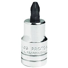 Proto® 5404 Phillips Screwdriver Bits, 1/2 In Drive, #4 Tip