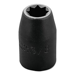 Proto® 7412S Torqueplus Impact Sockets, 1/2 In Drive, 3/8 In Opening, 8 Points