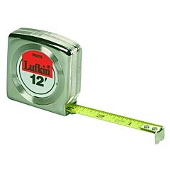 Lufkin® W9210 Mezurall® Measuring Tapes, 1/2 In X 10 Ft, Chrome