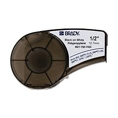 Brady® 121015 Bmp®21 Plus Series B-7425 Polypropylene Laboratory Label, 21 Ft L X 0.5 In W, Black On White