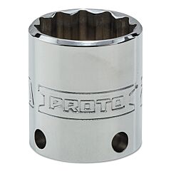 Proto® 5223M-Tt Tether-Ready Drive Deep Sockets, 3/8 In Drive, 23 Mm, 1 5/16 In L, 12 Points
