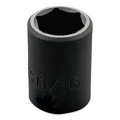 Proto® 7422H Torqueplus Impact Sockets, 1/2 In Drive, 11/16 In Opening, 6 Points