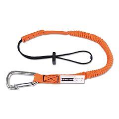Proto® Lan15Lbsscar Elastic Lanyard With Stainless Steel Carabiners, 48 In, Hook, 15 Lb Load Cap