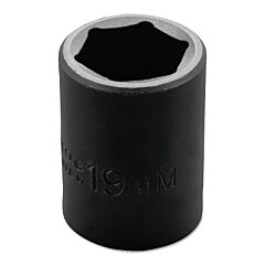Proto® 7419M Torqueplus Metric Impact Sockets 1/2 In, 1/2 In Drive, 19 Mm, 6 Points