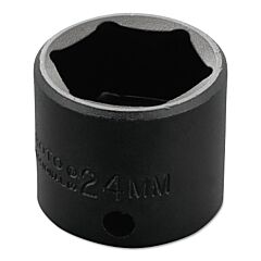 Proto® 7224M Torqueplus Metric Impact Sockets 3/8 In, 3/8 In Drive, 24 Mm, 6 Points
