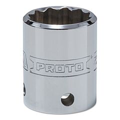 Proto® 5423M-Tt Tether-Ready Drive Deep Sockets, 1/2 In Drive, 23 Mm, 1 17/32 In L, 12 Points