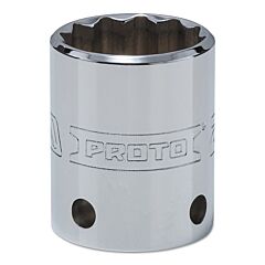 Proto® 5424M-Tt Tether-Ready Drive Deep Sockets, 1/2 In Drive, 24 Mm, 1 17/32 In L, 12 Points