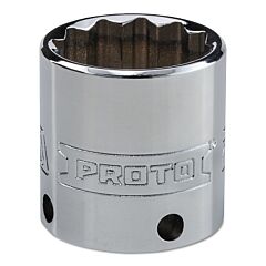 Proto® 5225M-Tt Tether-Ready Drive Deep Sockets, 3/8 In Drive, 25 Mm, 1 3/8 In L, 12 Points
