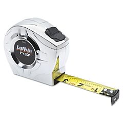 Lufkin® P2223Cmen P2000 Tape Measures, 1/2 In X 10 Ft, Metric;Sae, A30, Chrome