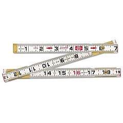 Lufkin® 066Fn Red End® Flat Reading Folding Wood Rule, 6 Ft L, Wood, Sae