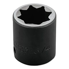 Proto® 7424S Torqueplus Impact Sockets, 1/2 In Drive, 3/4 In Opening, 8 Points