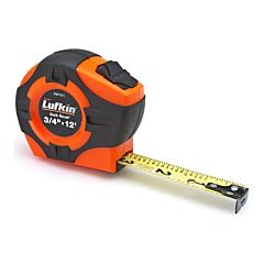 Lufkin® Pqr1312N Quickread Power Return Tapes, 12 Ft X 3/4 In, Imperial, A3, Orange