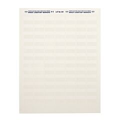 Brady® Lat-16-361-1 Laser Printable Labels, 8.2 In X 1 In, White/Translucent