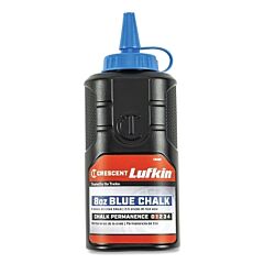 Lufkin® Cb08B Chalk Refill, 8 Oz Bottle, Blue