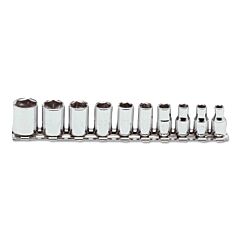Proto® 47106 Torqueplus 10 Pc Socket Sets, 1/4 In, 6 Point