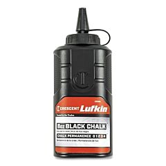 Lufkin® Cb08Bl Chalk Refill, 8 Oz Bottle, Black