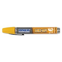 Dykem 44757 Rinz Off Water Removable Temporary Marker, Yellow, Broad Threaded Cap