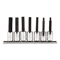 Proto® 4990-Sma 7 Piece Metric Hex Bit Socket Set, 3/8 In