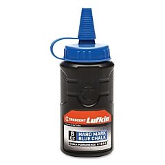Lufkin® Cb08Ba Chalk Refill, 8 Oz Bottle, Hardmark Blue