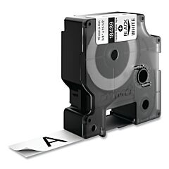 Dymo 18489 Industrial Rhino Flexible Nylon Label Cartridge, 3/4 In W X 11.5 Ft L, Black Print On White Background
