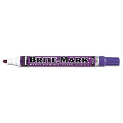 Dykem 84019 Brite-Mark Medium Paint Marker, Violet, Bullet