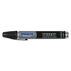 Dykem 44203 Tuff Guy Marker, Black, Medium, Threaded Cap
