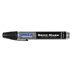 Dykem 40003 Brite-Mark 40 Threaded Cap/Barrel Permanent Paint Marker, Black, Medium