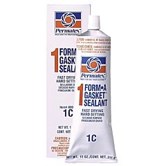Permatex® 80003 Form-A-Gasket Sealant, No 1 Fast-Drying/Hard Setting, 11 Oz, Tube, Reddish-Brown