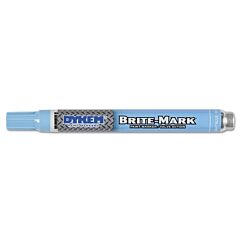 Dykem 84008 Brite-Mark Medium Paint Marker, Light Blue, Medium, Bullet, Acrylic