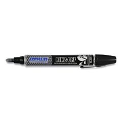 Dykem 44109 Rinz Off Water Removable Temporary Marker, Black, Broad Threaded Cap