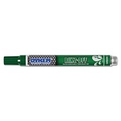 Dykem 91108 Rinz Off Water Removable Temporary Marker, Green, Medium