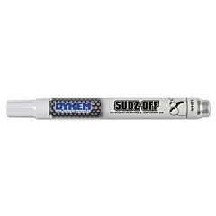 Dykem 91146 Sudz Off Detergent Removable Temporary Marker, White, Medium, Bullet