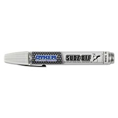 Dykem 44146 Sudz Off Detergent Removable Temporary Marker, White, Medium, Felt