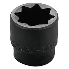 Proto® 7434S Torqueplus Impact Sockets, 1/2 In Drive, 1 1/16 In Opening, 8 Points