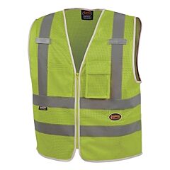 Pioneer V1025260U-5Xl 6853U/6854U Mesh Multi-Pocket Safety Vest, 5X-Large, Green