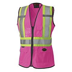 Pioneer V1021840U-S 139Pku Ladies Mesh Vest, Small, Pink