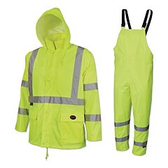Pioneer V1080360U-Xl 5618U/5619U 2-Piece Hv 150D Oxford Poly/Pvc Waterproof Suit, X-Large, Y/G