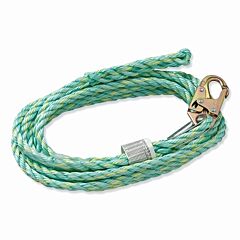 Peakworks V84014025 Verticle Lifeline, 25 Ft, Steel Snap Hook, 310 Lb