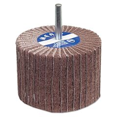 Carborundum 8834138122 Interleaf Flap Wheels With Mounted Steel Shanks, 2 In X 1 In, 60 Grit