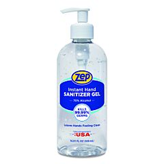 Zep Professional® 355801 Instant Hand Sanitizer 70% Alcohol Gel, 500 Ml, Light/Clean Scent